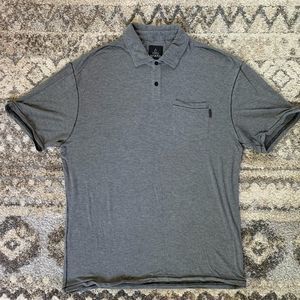 PraNa Gray Ultra Soft Polo Shirt Large